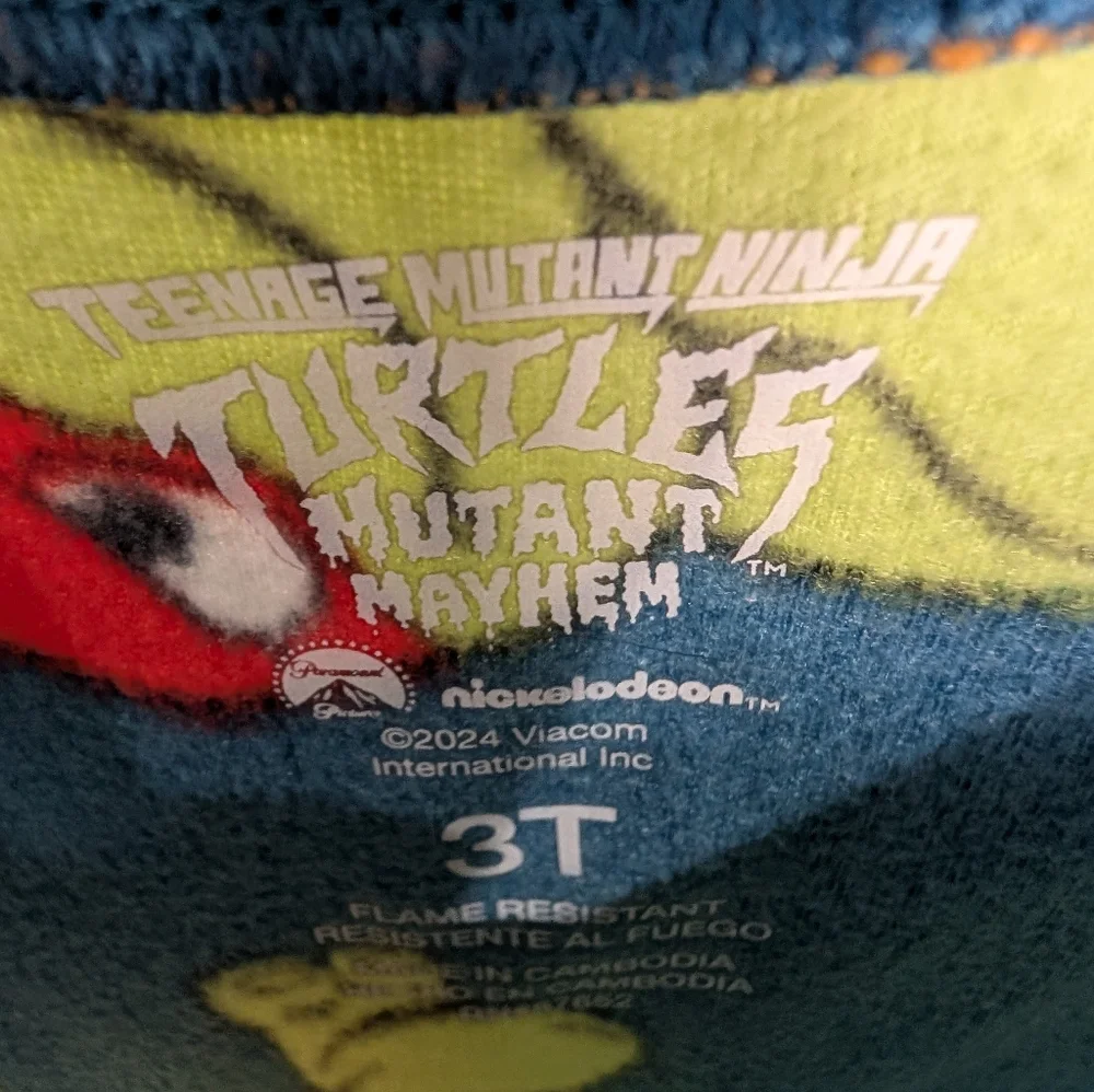 Teenage Mutant Ninja Turtles‎ Footie Pajamas 3T | Nickelodeon Fleece Zip-Up